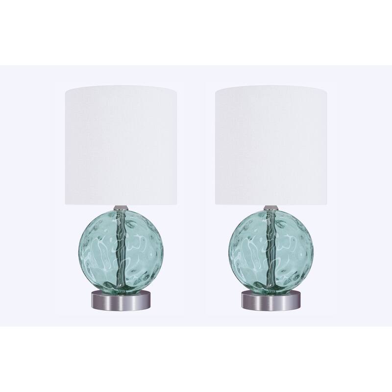 Globe 14.5" Glass Table Lamp (Set of 2)