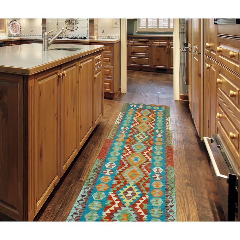 Flatweave Rory Red/Ivory Runner - 2'5" x 9'7"