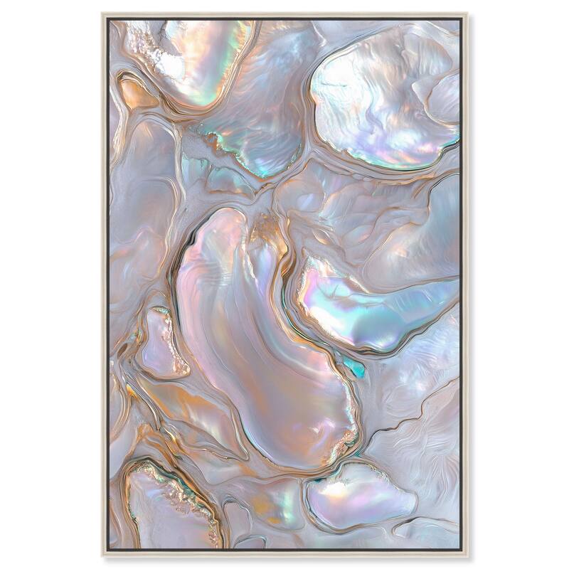Fluid Preciousness III Canvas by Art Remedy - Silver - 10" x 15"