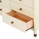 preview thumbnail 16 of 15, 3-Pieces Bedroom Sets Kids Platform Bed with Nightstand & Storage Dresser, Kids Bed with Motion Activated Night Lights, Cream