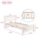 preview thumbnail 9 of 7, Twin Size Solid Wood construction Platform Bed with Wood Slat Support and Headboard,Footboard