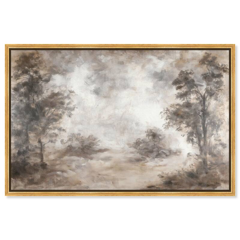 Veiled in Fog Canvas by Art Remedy - Gold - 30" x 20"