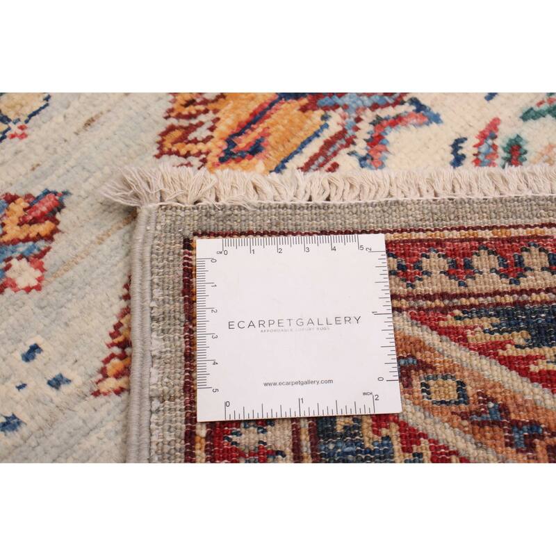 ECARPETGALLERY Hand-knotted Aryana Grey Wool Rug - 2'7 x 8'2