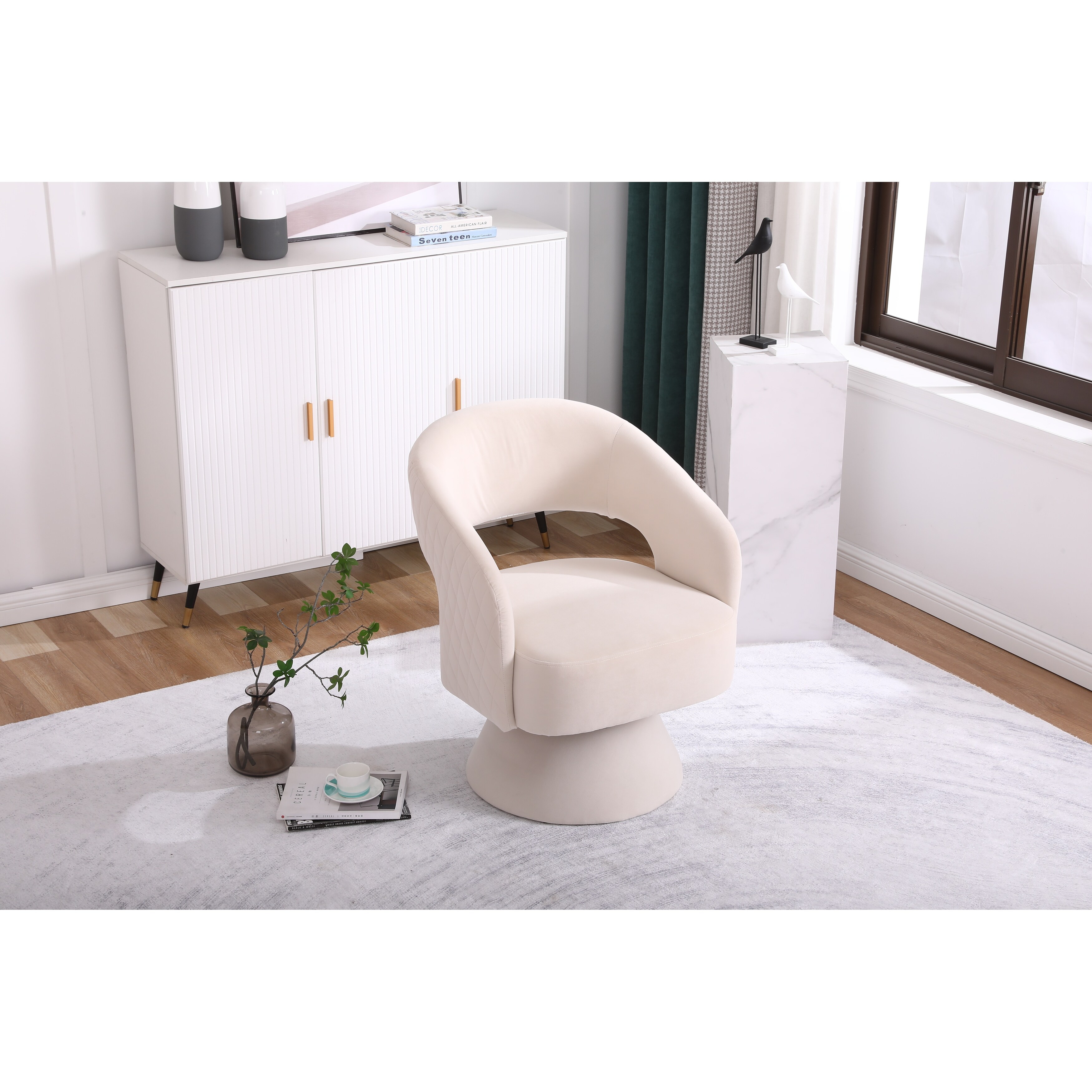 Sevan swivel cheap barrel chair