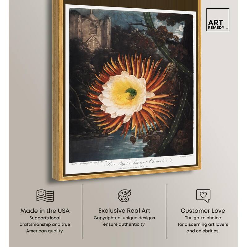 Night-Blowing Cereus 1807 Canvas by Art Remedy