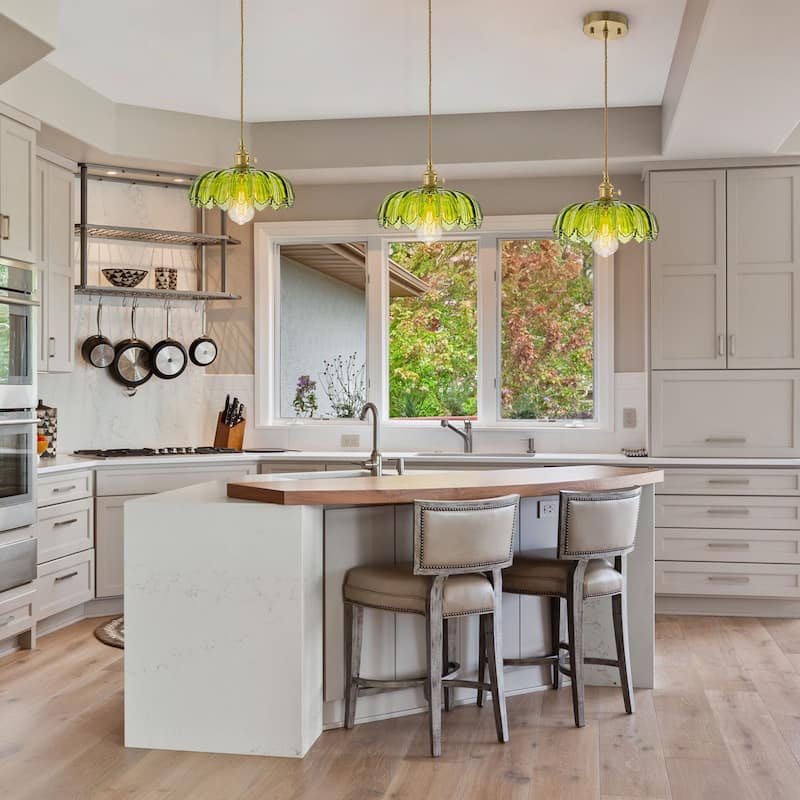 10'' Wide Flower Pendant Light for Kitchen Island