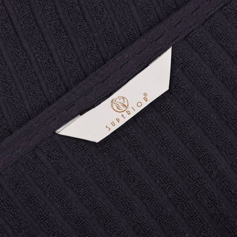 Superior Soho Ribbed Cotton Bath Towel Set of 2