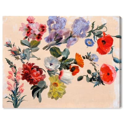 Summer Flowers Canvas by Art Remedy, Gallery Wrapped