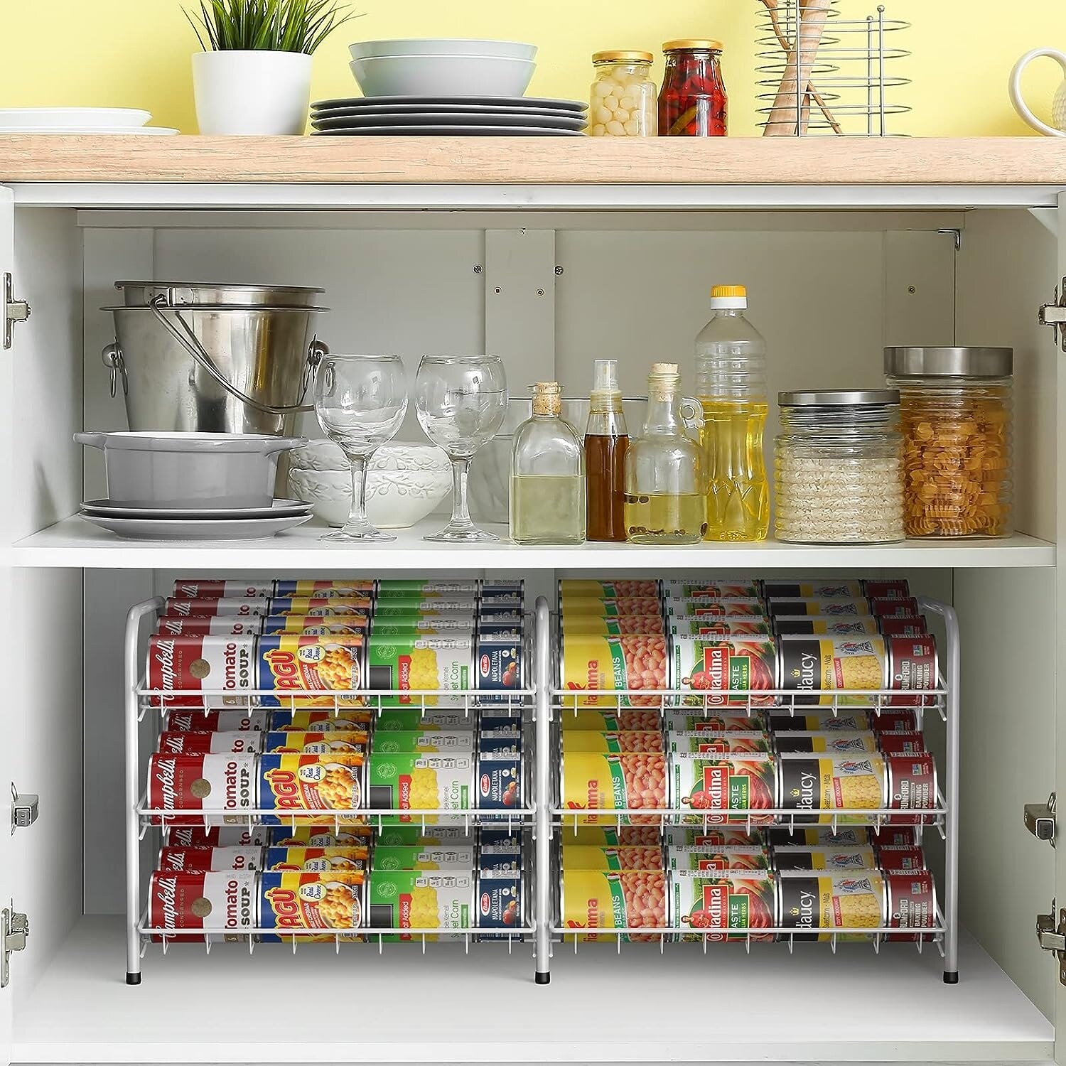 Lavish Home 3 Tier Kitchen Wrap Storage Rack Organizer Silver
