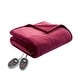 preview thumbnail 30 of 37, Woolrich Plush to Berber Heated Blanket 7-Color Options