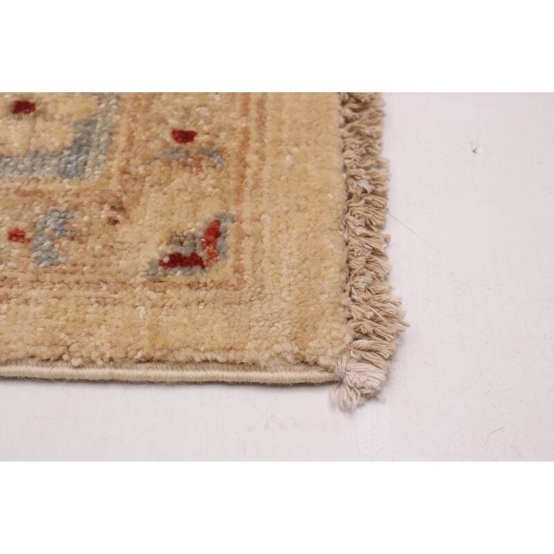 ECARPETGALLERY Hand-knotted Chobi Finest Ivory Wool Rug - 6'7 x 9'6