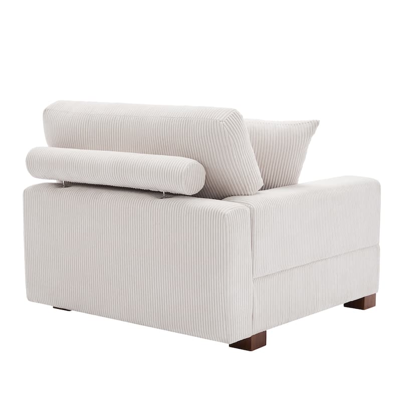 Modern Modular Sectional Sofa Corduroy Chaise Lounges