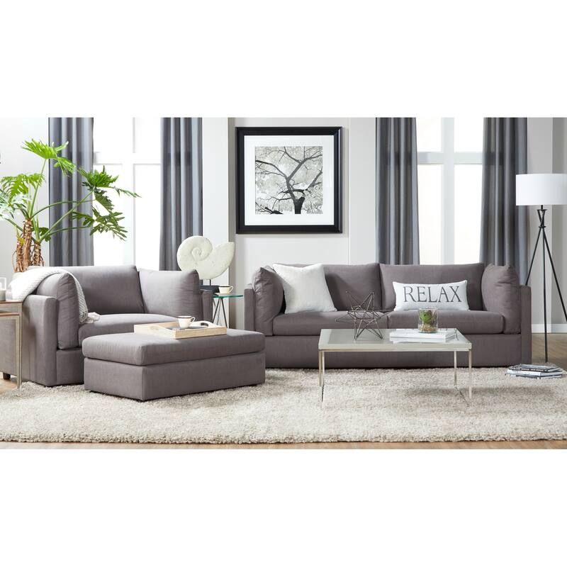 Enda Living Room Fabric Ottoman