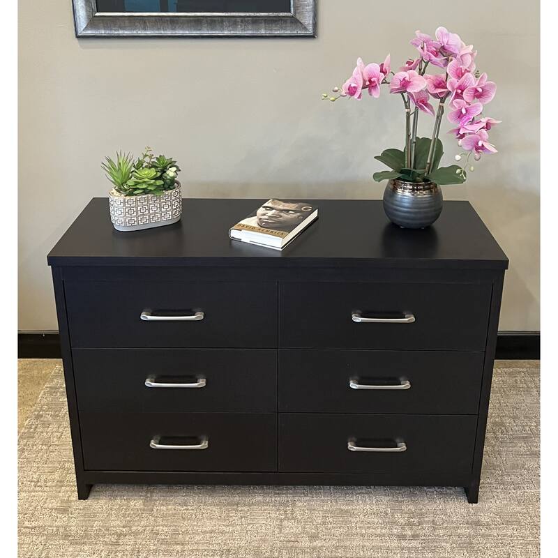 Slide Logic 6 Drawer Low Boy Dresser