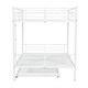 preview thumbnail 28 of 27, Full Metal Bunk Bed with Shelf and Guardrails, Black
