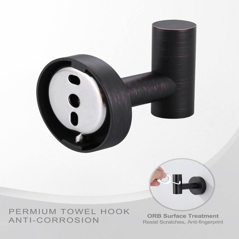 Round shape Knob Robe/Towel Hook 4PCS