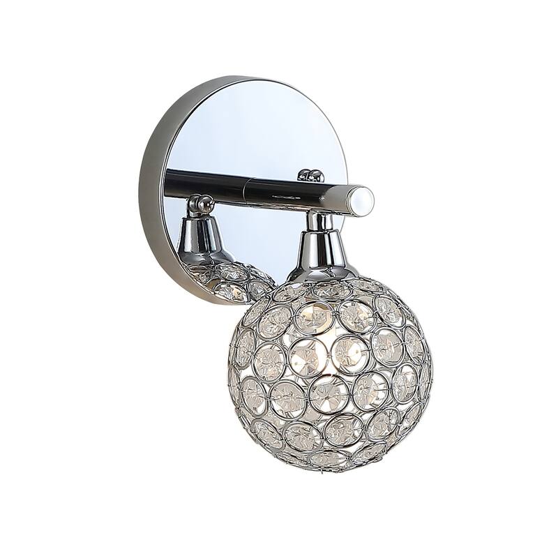 Beverly Iron/Glass Contemporary Glam LED Vanity Light, by JONATHAN Y