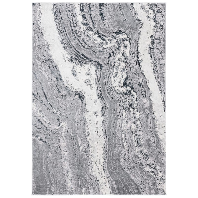 SAFAVIEH Aura Arzu Modern & Contemporary Rug - 5'3" x 7' - Grey/Ivory