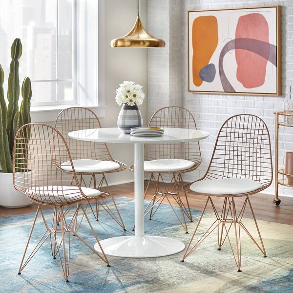 Shop Simple Living Eiffel Wire Dining Chair Set Of 2 On Sale