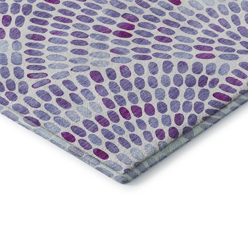 Premium Washable Super Soft Contemporary Mosaic Mayfield Rug