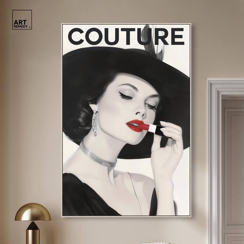 Lipstick Magazine Cover Canvas by Art Remedy