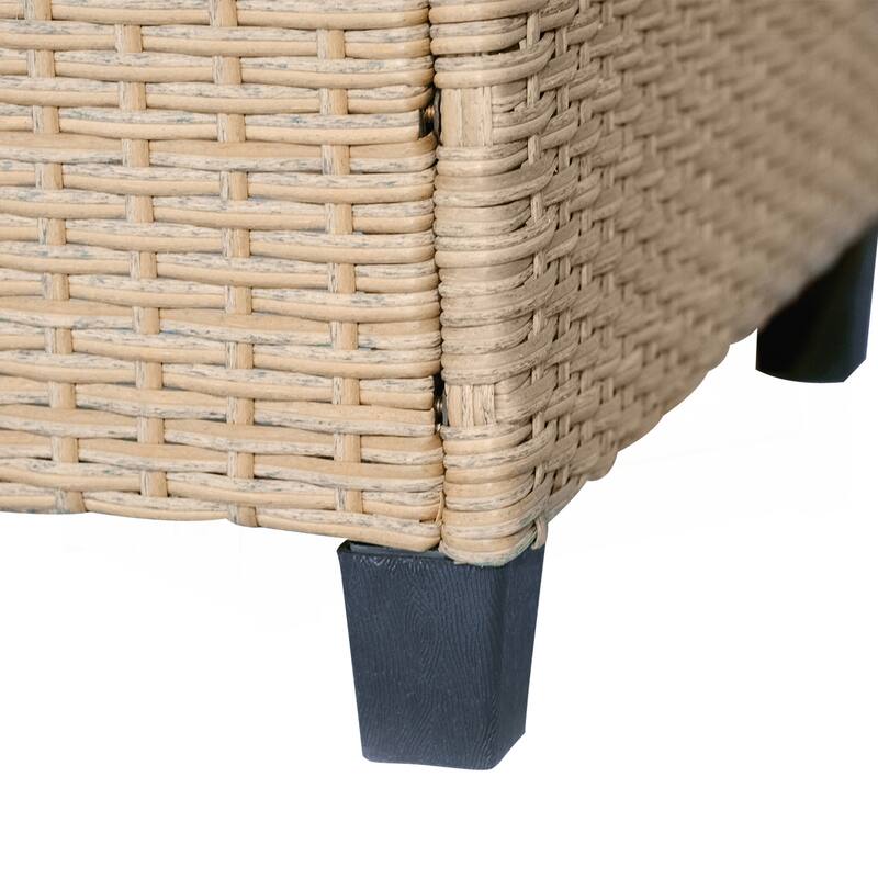 4 Piece UV-Proof Resin Wicker Patio Sofa Set