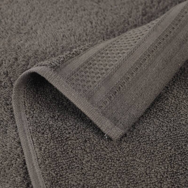 Superior Honeycomb Textured Border Cotton Medium Weight 12 Piece Towel Set