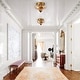 preview thumbnail 4 of 55, Modern Farmhouse 2-light Water Pattern Hammered Glass Flush Mount 9in