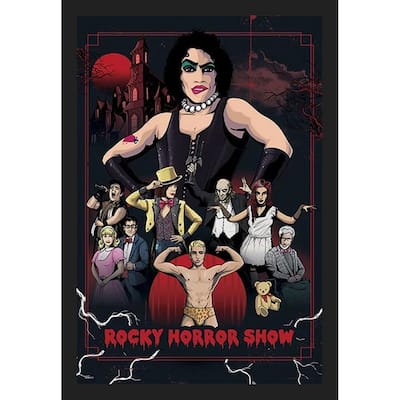 Rocky Horror Collage Framed Poster - 24 x 36 Inch