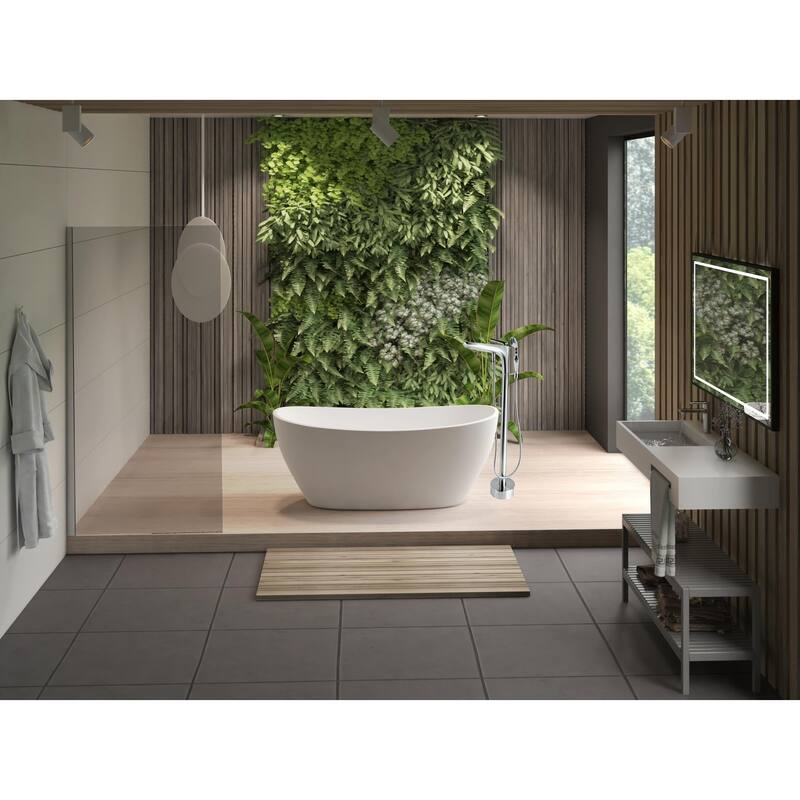 Pluto Triangle Head Tub Filler Faucet with Hand Shower