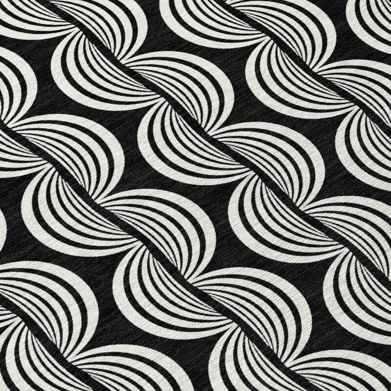 Machine Washable Indoor/ Outdoor Contemporary Chantille Rug