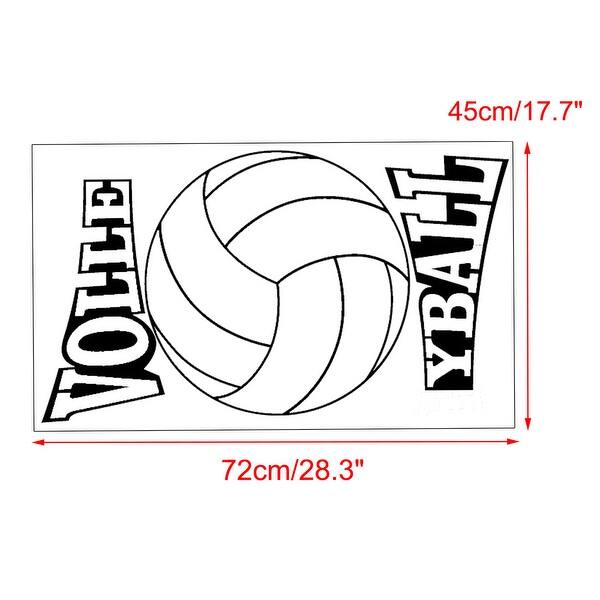 Volleyball Pattern Wall Stickers Removable Art Decals for Home Living Room Volleyball Pattern Wall Stickers Removable Art Decals for Home Living Room