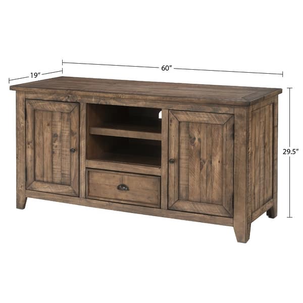dimension image slide 5 of 4, The Gray Barn Downington Solid Wood 60-inch TV Stand