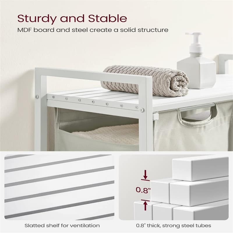 Laundry Basket - 28.8"L x 13"W x 28.4"H