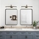 preview thumbnail 13 of 141, Apmir Metal Frame Tempered Glass Bathroom Vanity Mirror for Wall, Cloakroom, Bedroom