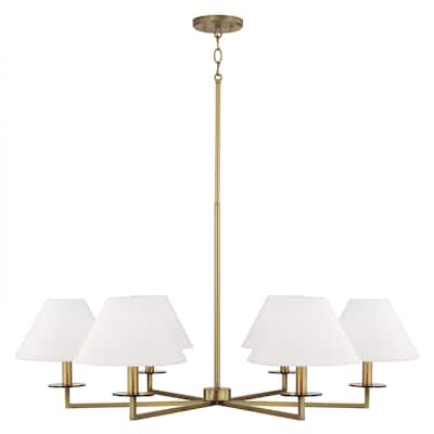 Gilda 6-Light Chandelier - 39.75"W x 19.75"H