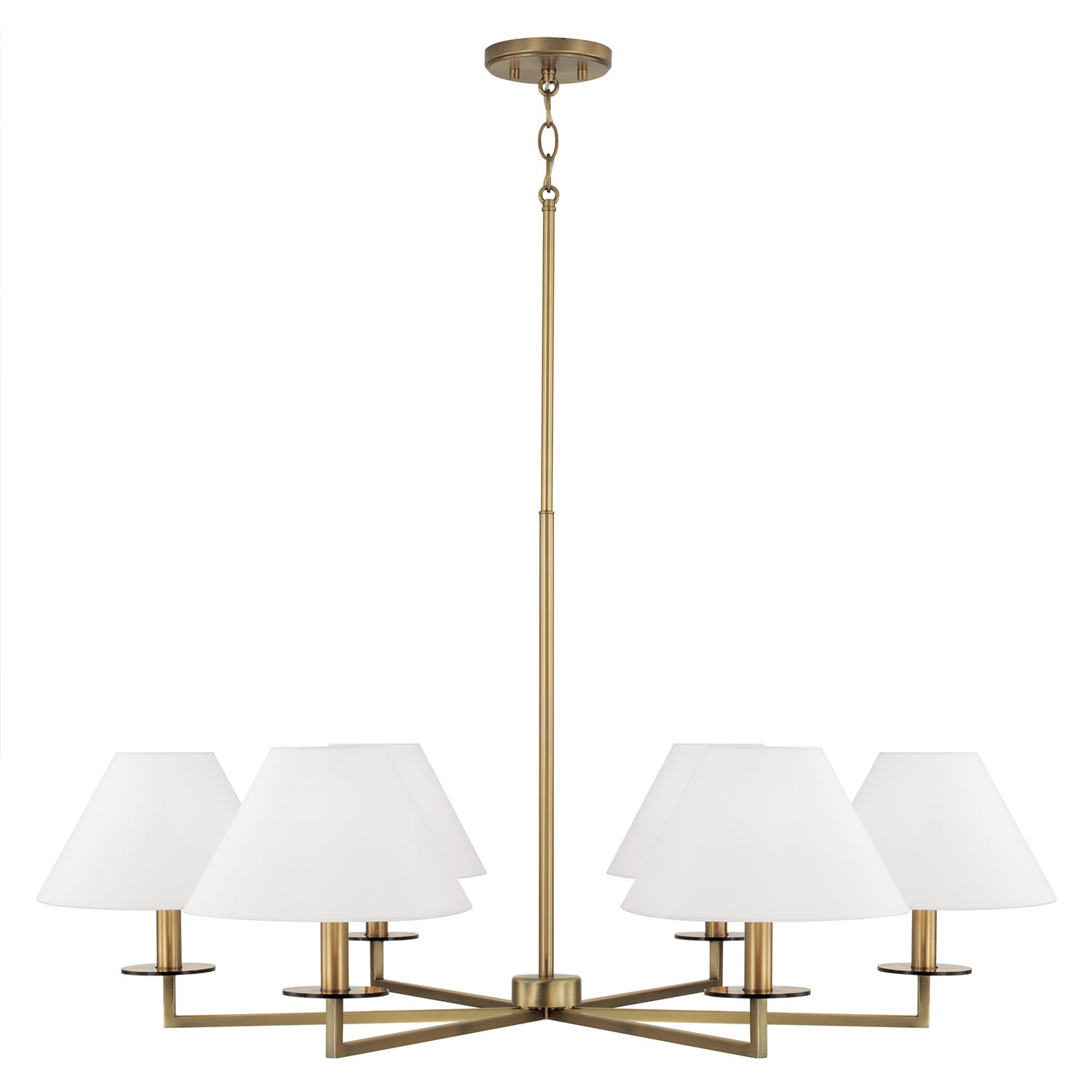 Gilda 6-Light Chandelier - 39.75"W x 19.75"H