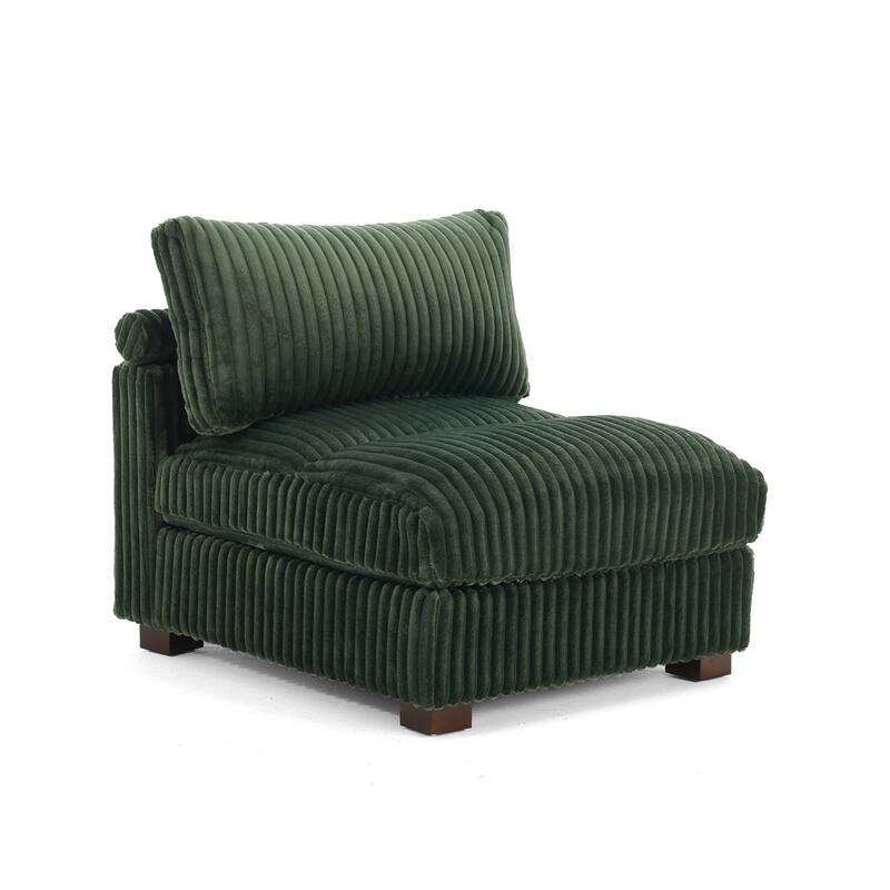 Cotton Flannel corner Sofa Armless Modular Sectional Sofa Seamless Combination