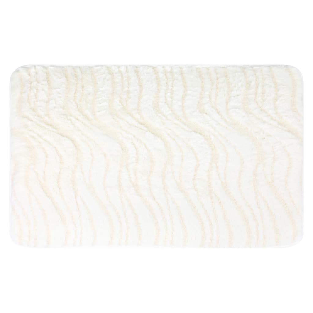 Wave Pattern Bathroom Mat Soft Absorbent Non-Slip Back Dry Bath Floor Rugs Toilet Home