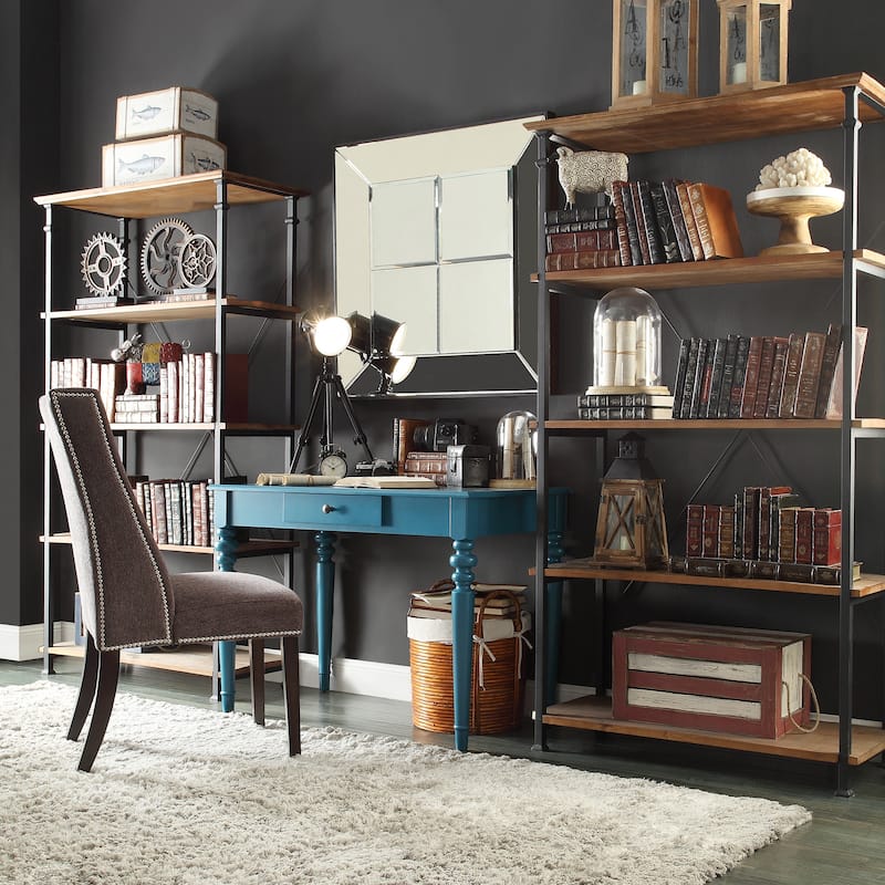 Myra Vintage Industrial Rustic 40-inch Bookcase by iNSPIRE Q Classic