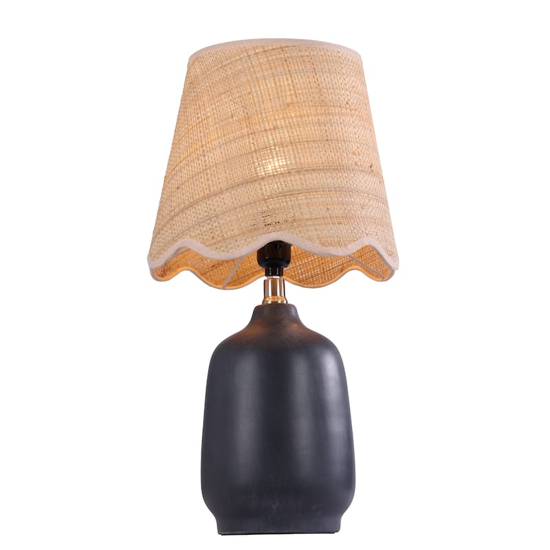 18.9" Ceramic LED Table Lamp, Living Room Lamps For End Tables