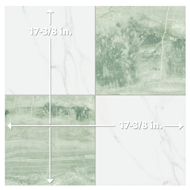 Merola Tile Marbilia Chess Jungle 17-3/8" x 17-3/8" Porcelain Floor and Wall Tile