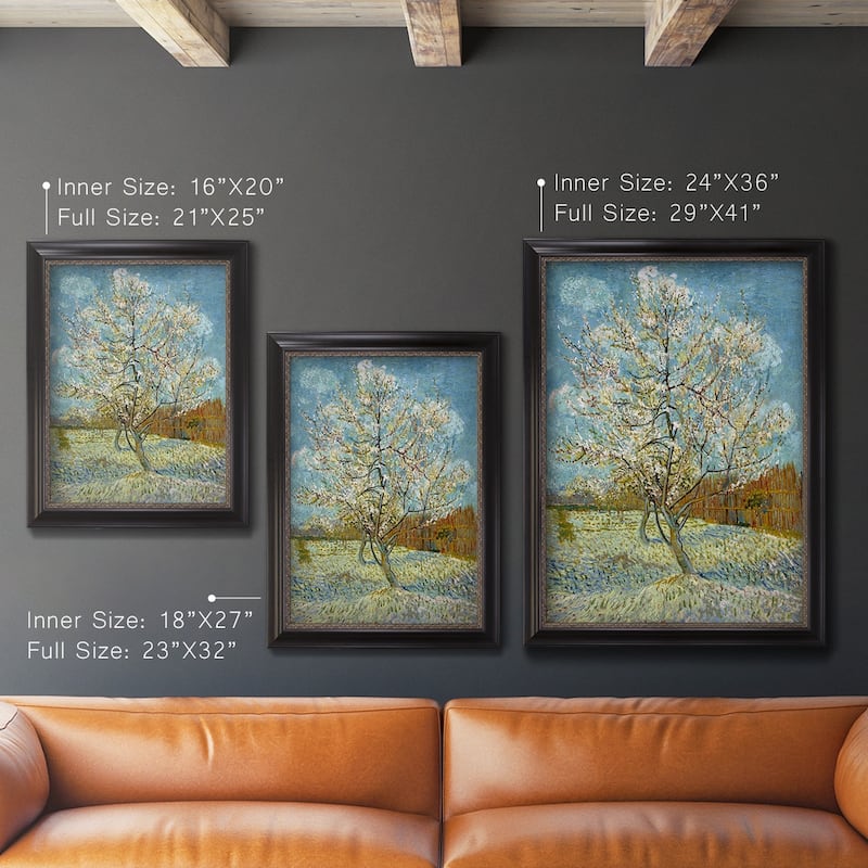  The Pink Peach Tree Premium Framed Canvas- Ready to Hang
