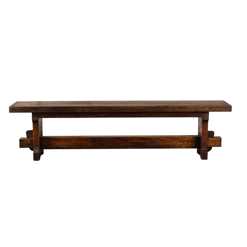 Handmade Solid Reclaimed Barn Wood Bench for Indoor 54" or 72" Width - FWB0002