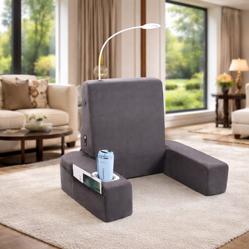 Carepeutic Backrest Bed Lounger with Heated Shiatsu Massage