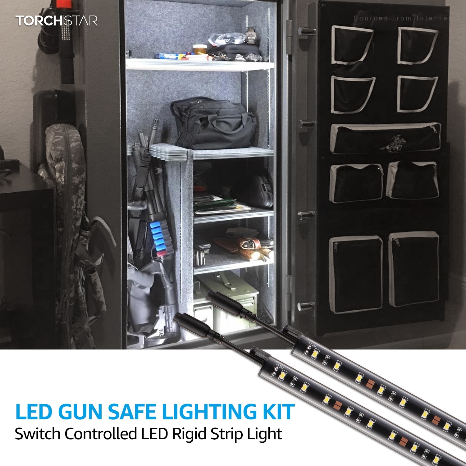 Motion Sensor 6 LED Safe Light Bars with Power Adapter for Under Cabinet  Gun Safe Locker Closet Showcase - On Sale - Bed Bath & Beyond - 15280758