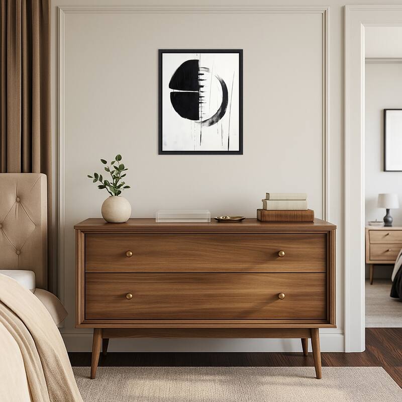 Graphite Garden by Irena Orlov Framed Canvas Wall Art Print