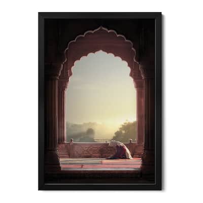Prayer Premium Framed Poster by Nadav Jonas