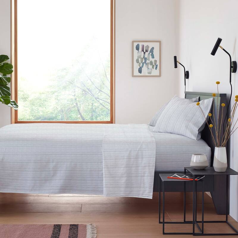 Clean Design Home x Martex Birch T300 Percale Sheet Set