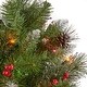 preview thumbnail 15 of 16, 9-ft Spruce Pre-Lit or Unlit Artificial Christmas Tree with Glitter Branches, Red Berries & Pinecones by Christopher Knight Home